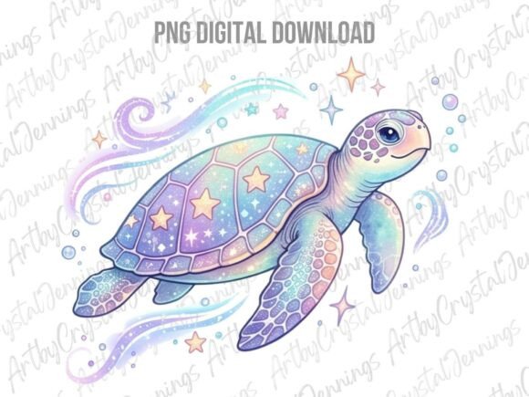 Download Pastel Iridescent Sea Turtle PNG - Sea turtle png Collection