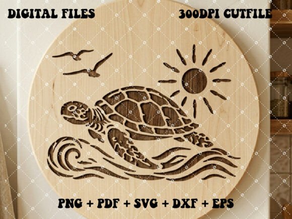 Download Sea Turtle for Laser Cutting and Cricut - Sea turtle Collection