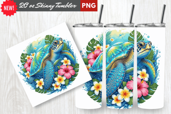 Download Crystal Shell Sea Turtle Tumbler Wrap - Sea turtle Collection