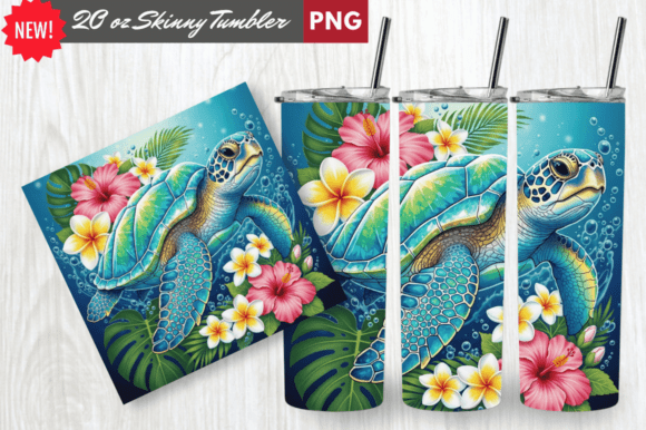 Download Crystal Shell Sea Turtle Tumbler Wrap - Sea turtle Collection