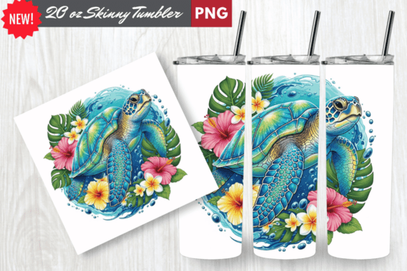 Download Crystal Shell Sea Turtle Tumbler Wrap - Sea turtle Collection
