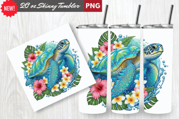 Download Crystal Shell Sea Turtle Tumbler Wrap - Sea turtle Collection
