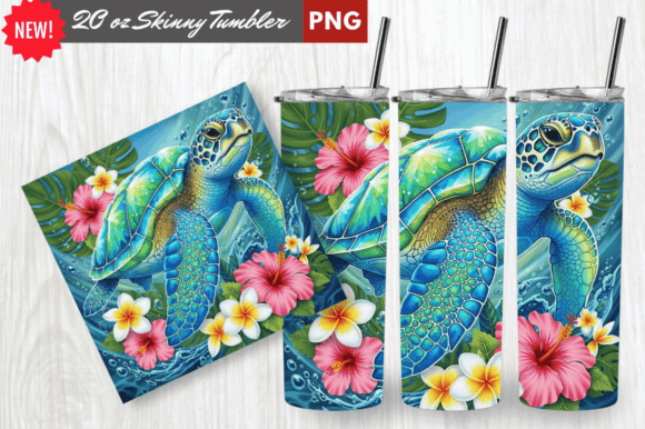 Download Crystal Shell Sea Turtle Tumbler Wrap - Sea turtle Collection