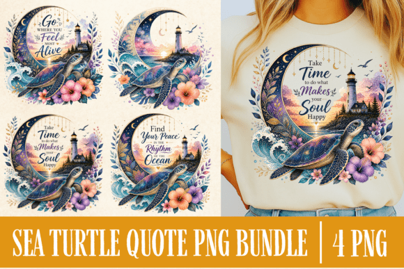 Download Sea Turtle Quote PNG Bundle | Ocean Flor - Sea turtle Collection
