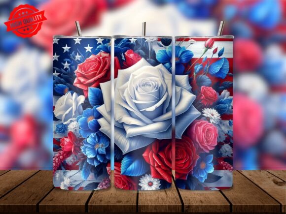 Download Bald Eagle Flag Art Tumbler Wrap - Bald eagle flag art Collection