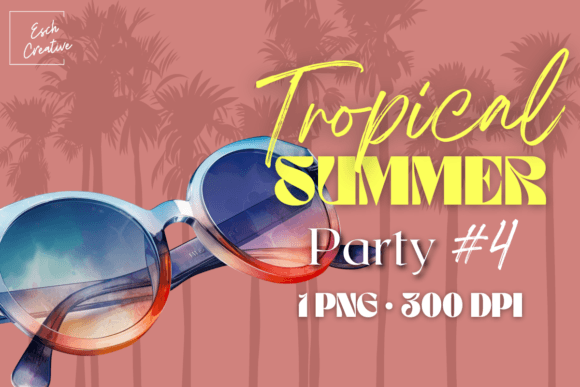 Download Sunglasses Tropical Summer Party Clipart - Summer party Collection