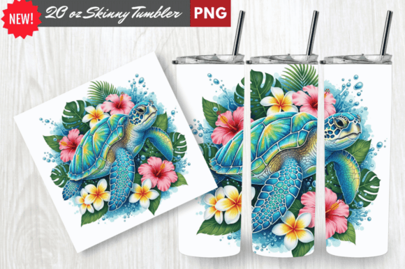 Download Crystal Shell Sea Turtle Tumbler Wrap - Sea turtle Collection