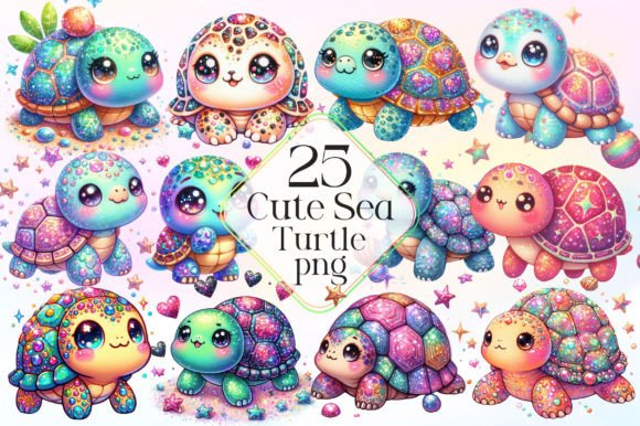 Download Cute Sea Turtle Sublimation Clipart - Sea turtle Collection