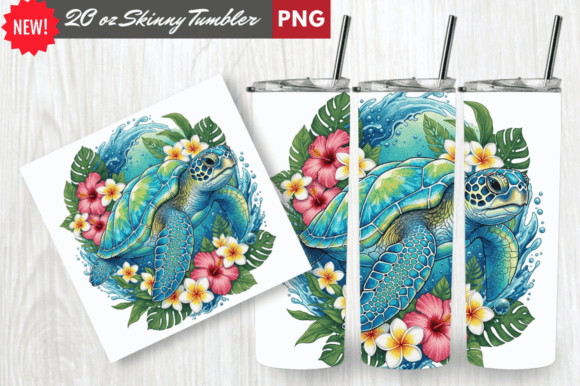 Download Crystal Shell Sea Turtle Tumbler Wrap - Sea turtle Collection