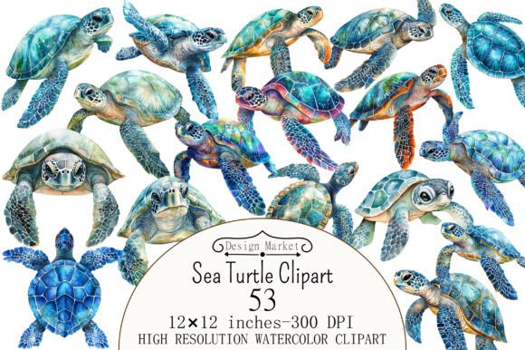 Download Watercolor Sea Turtle Clipart - Sea turtle Collection