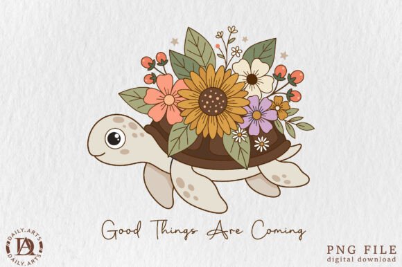 Download Boho Floral Sea Turtle Sublimation - Sea turtle Collection