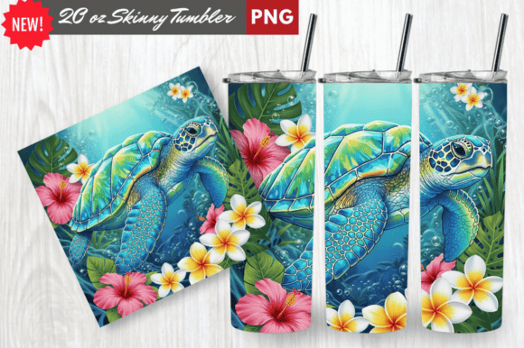 Download Crystal Shell Sea Turtle Tumbler Wrap - Sea turtle Collection
