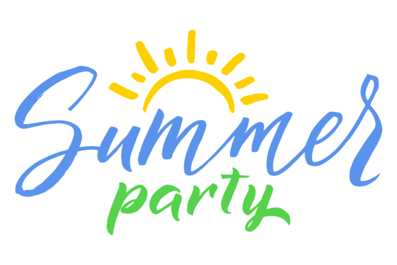 Download Summer Party Lettering. Handwritten Colo - Summer party Collection
