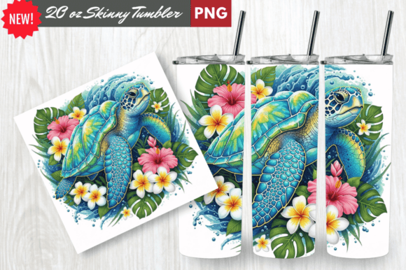 Download Crystal Shell Sea Turtle Tumbler Wrap - Sea turtle Collection