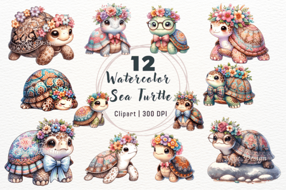 Download Watercolor Sea Turtle Clipart - Sea turtle Collection